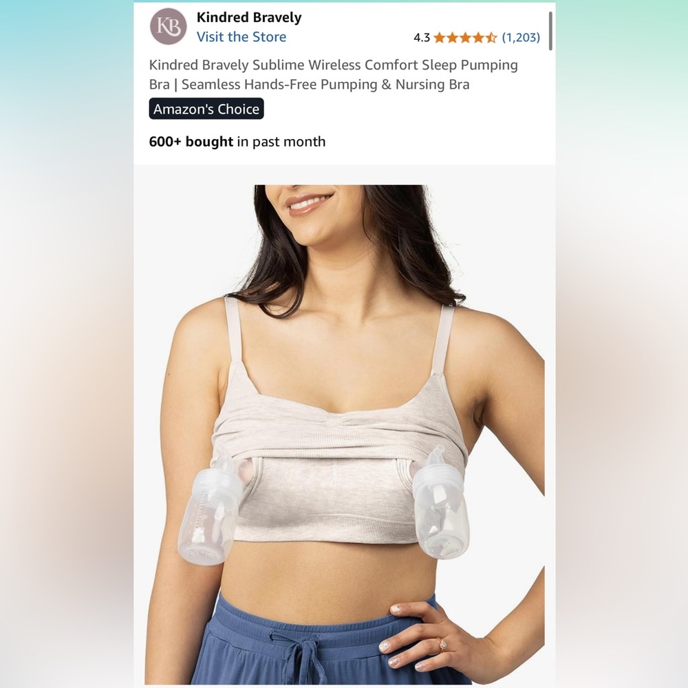 Kindred Bravely Sublime Pumping Bra - Cream